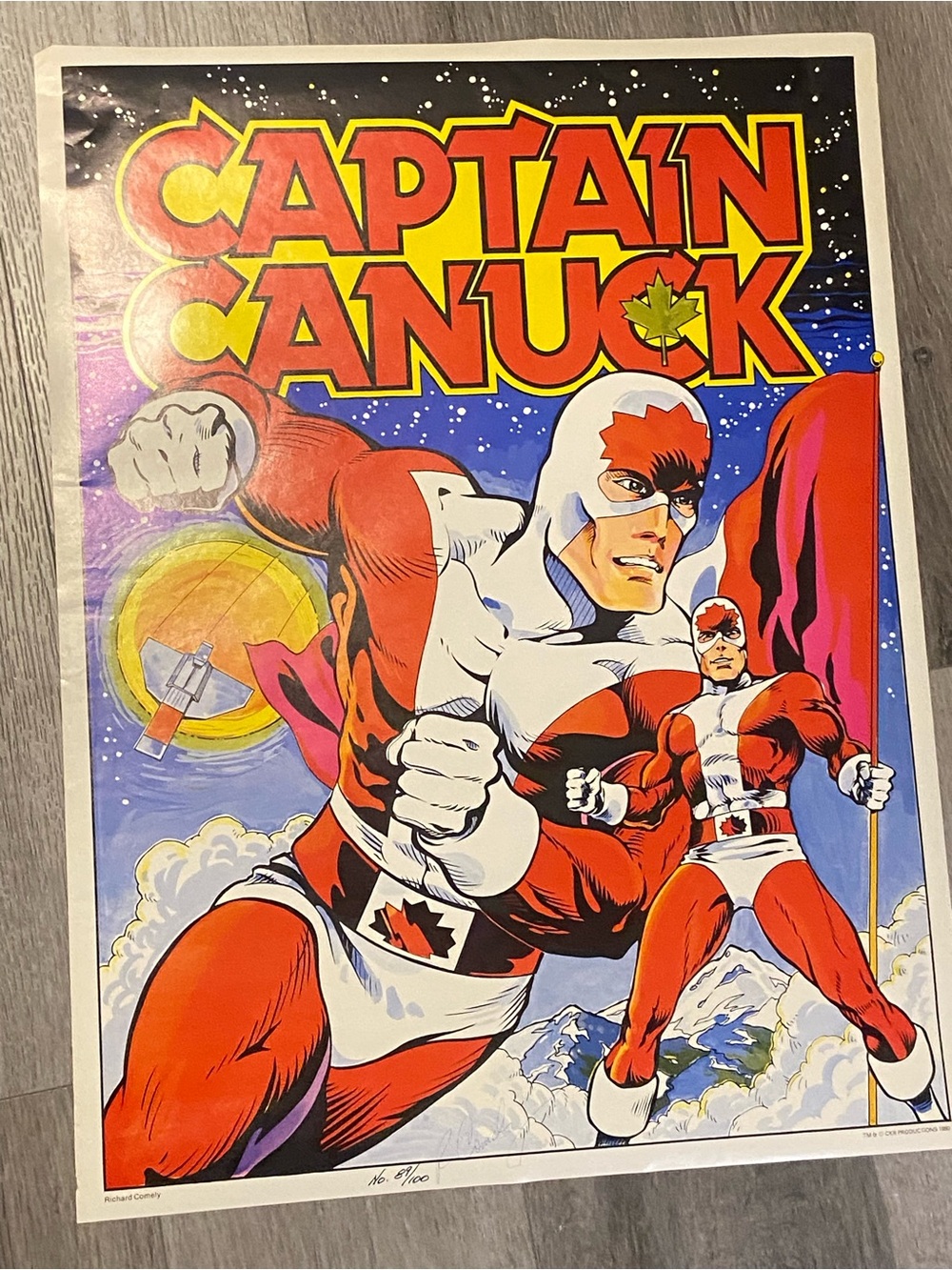 Captain Canuck Signed Limited Edition Poster #89/100